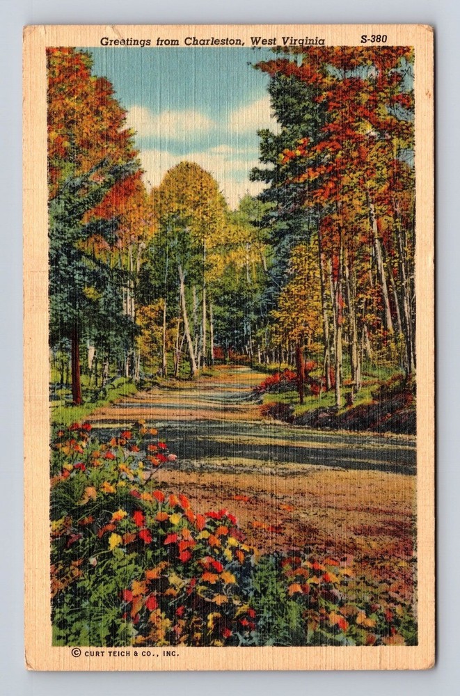 Charleston WV-West Virginia, Greetings, Vintage Postcard