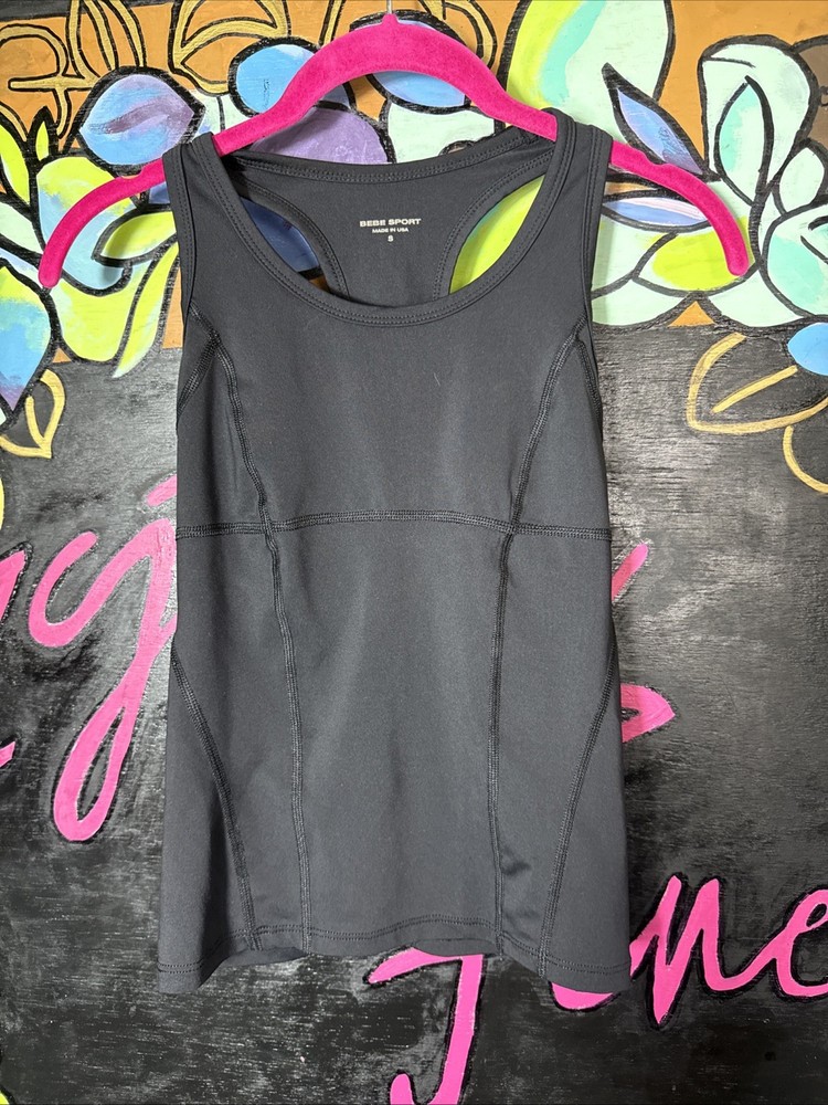 Bebe Sport Tank, Black, Small