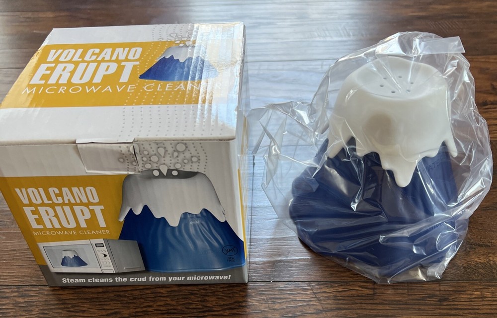 Volcano Erupt Microwave Oven Cleaner Steam Clean Kitchen Gadget Cleaning Tool