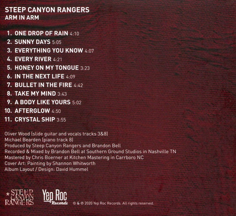 Steep Canyon Rangers Arm In Arm New Cd