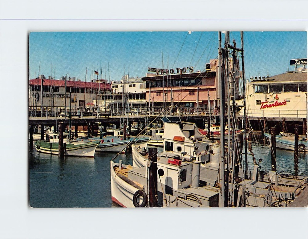 Postcard Fisherman's Wharf San Francisco California USA