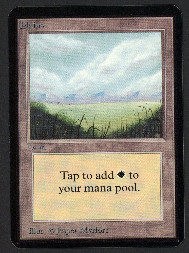 ***Alpha Plains No Trees*** MTG Alpha Magic Kid Icarus