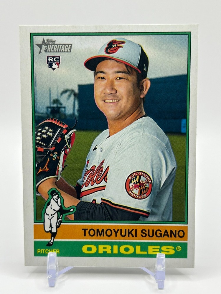 2025 Topps Heritage High Number Tomoyuki Sugano RC Rookie #611 Orioles