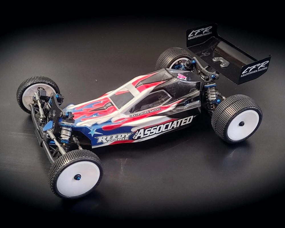 Leadfinger Racing Team Associated RC10B74.2 Retro-Mod 1/10 4WD Buggy Body(Clear)