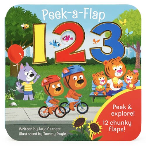 Peek-a-Flap 123 - Lift-a-Flap Board Book for Curious Minds and Litt - ACCEPTABLE