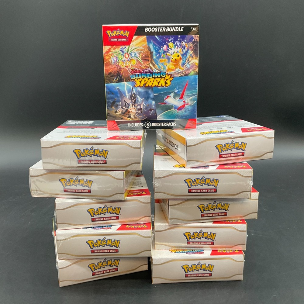 Lot of (11) Pokemon TCG Surging Sparks Booster Bundles SEALED NEWPROBSTEIN123 is actively accepting CONSIGNMENTS !!