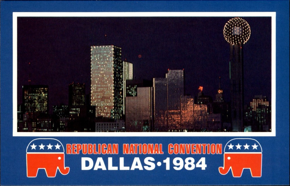 Republican National Convention ~ Dallas Texas TX 1984 ~ night view