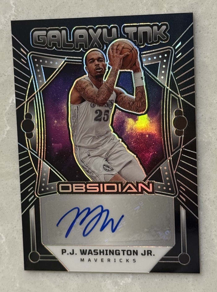 2024-25 Panini Obsidian - Galaxy Ink PJ Washington Jr. Auto /149