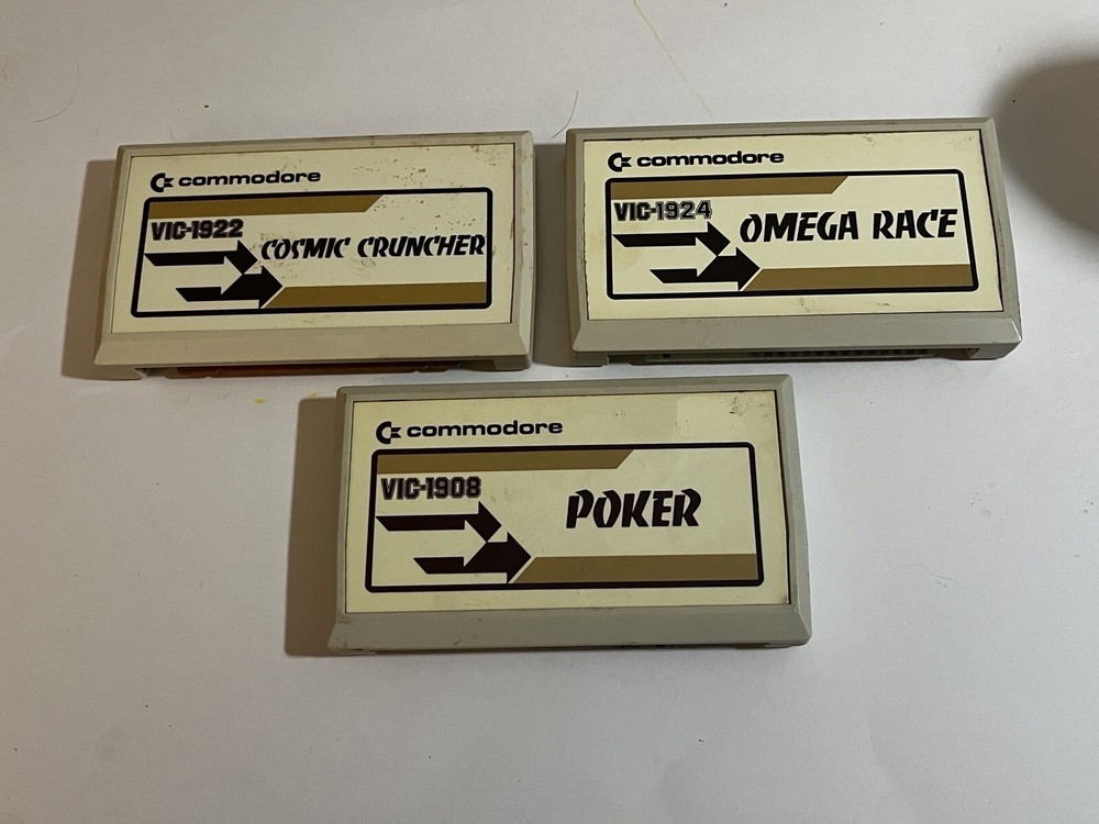 Commodore Vic-20 Video Game Cartridge Lot