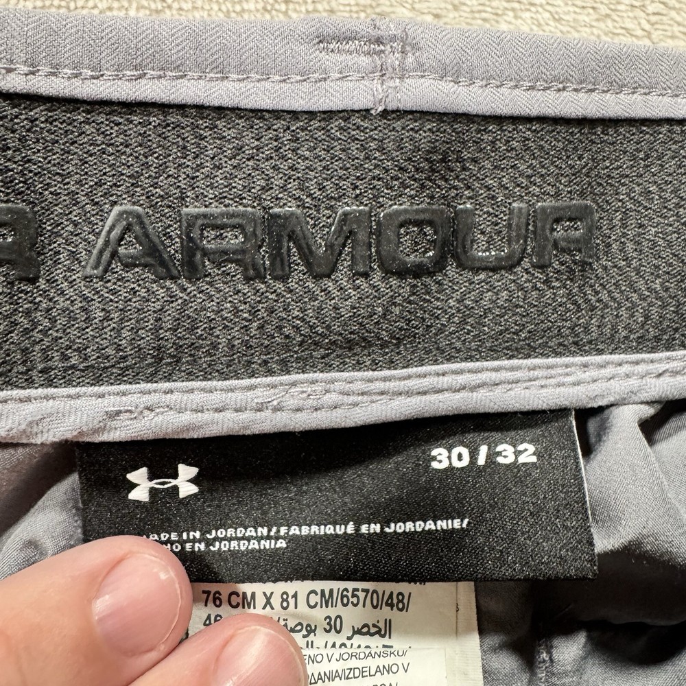 Under Armour Pants Mens 30x32  Grey Stretch Chino Performance Golf