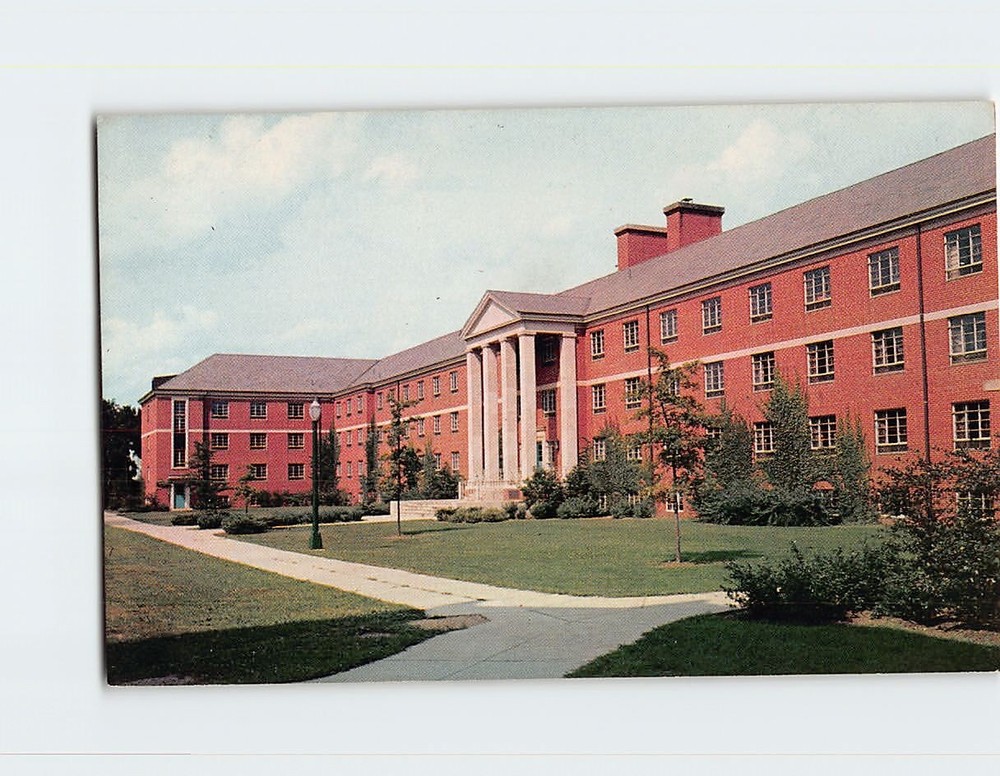 Postcard Newell D. Gilbert Residence Hall Northern Illinois University Illinois