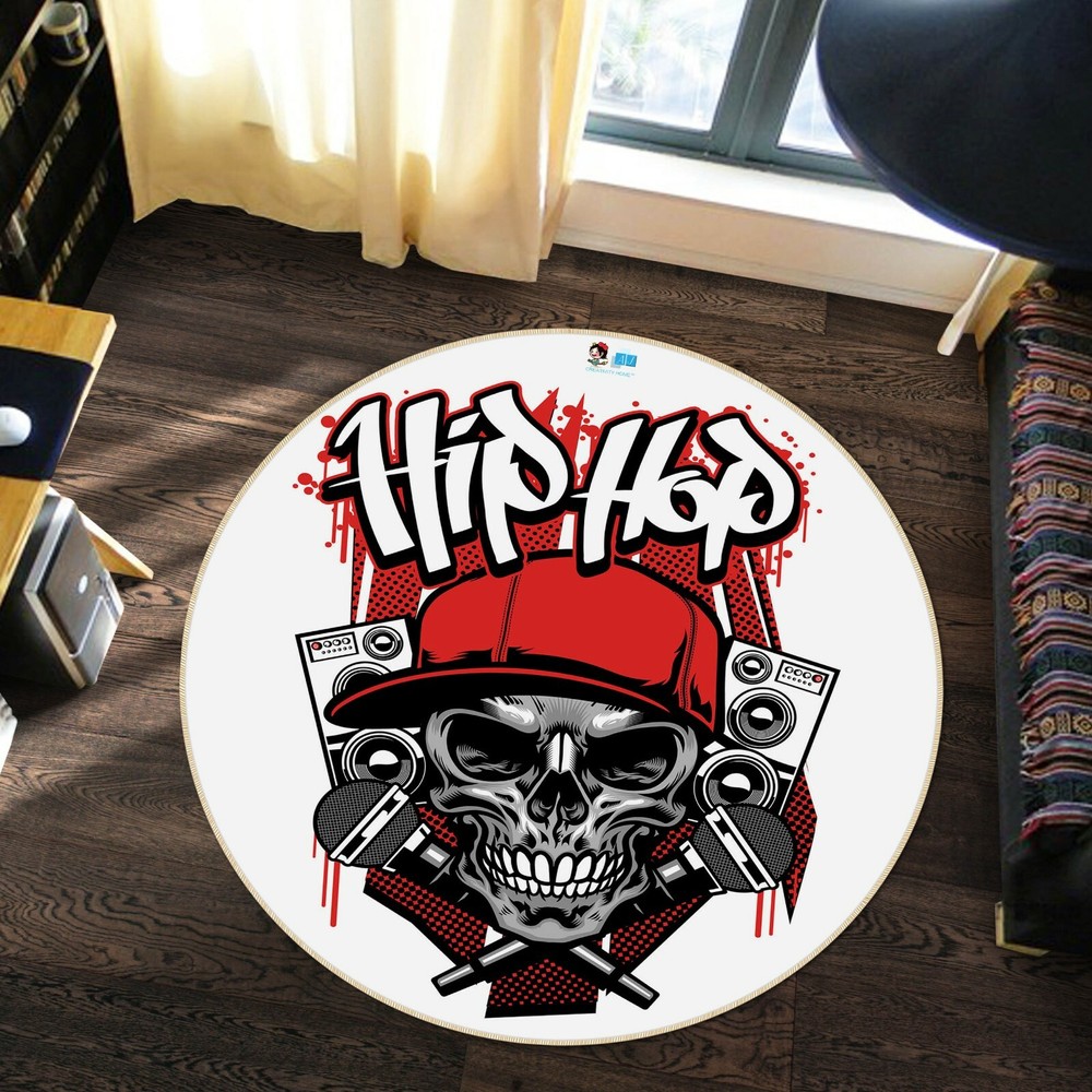 3D Fashion Hip Hop Skull NAO4386 Game Rug Mat Elegant Photo Carpet Mat Fay