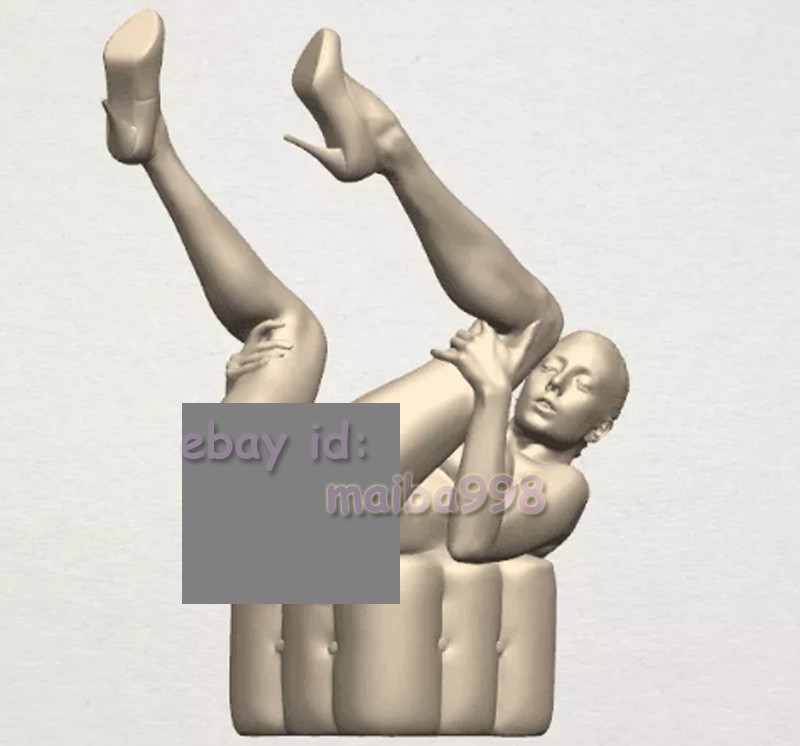 3D Print Lady Self Pleasure Garage Kit Figure Model Kit Unpainted Unassembled GK