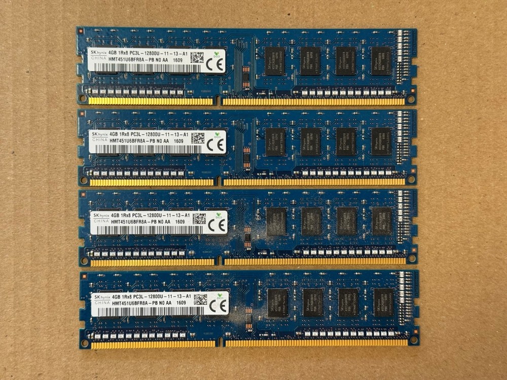 SK Hynix 16GB (4x4GB) DDR3 1600MHz Desktop RAM Memory | HMT451U6BFR8A-PB Tested!