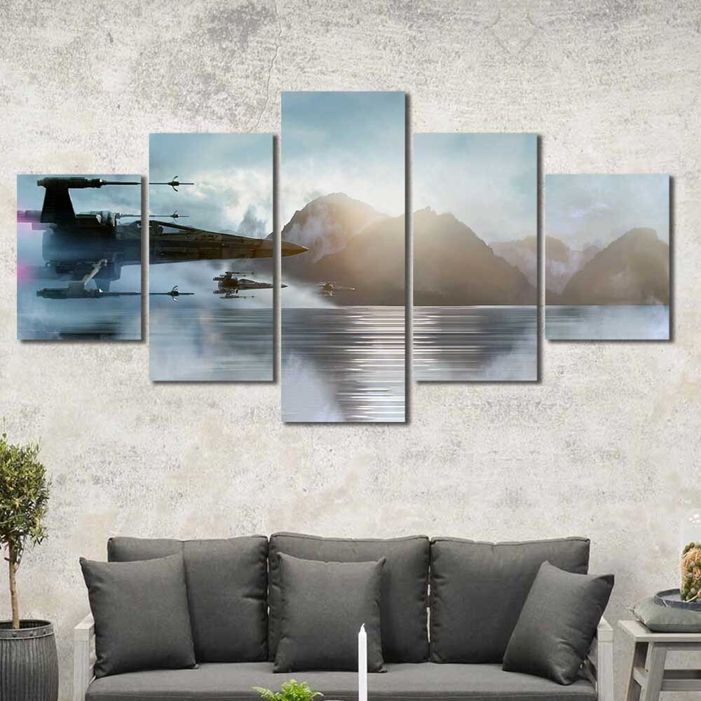 X-Wing Rogue One Star Wars Canvas Wall Art 3 4 5 Panel Options