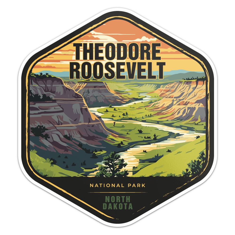 Theodore Roosevelt National Park Car Bumper Sticker Vinyl Decal