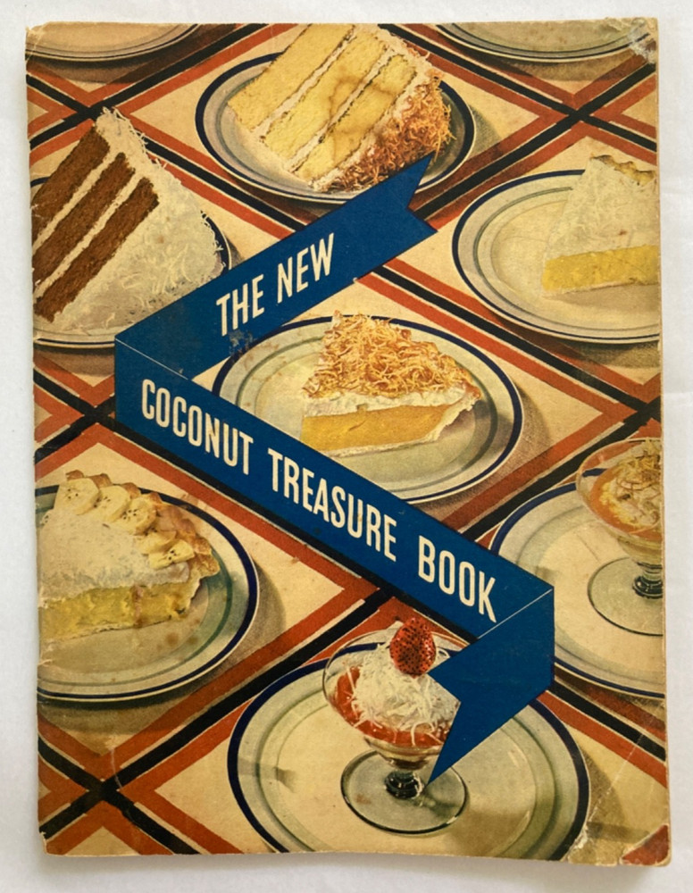 The New Coconut Treasure Book Vintage Cookbook Recipes 1934 G F Corp