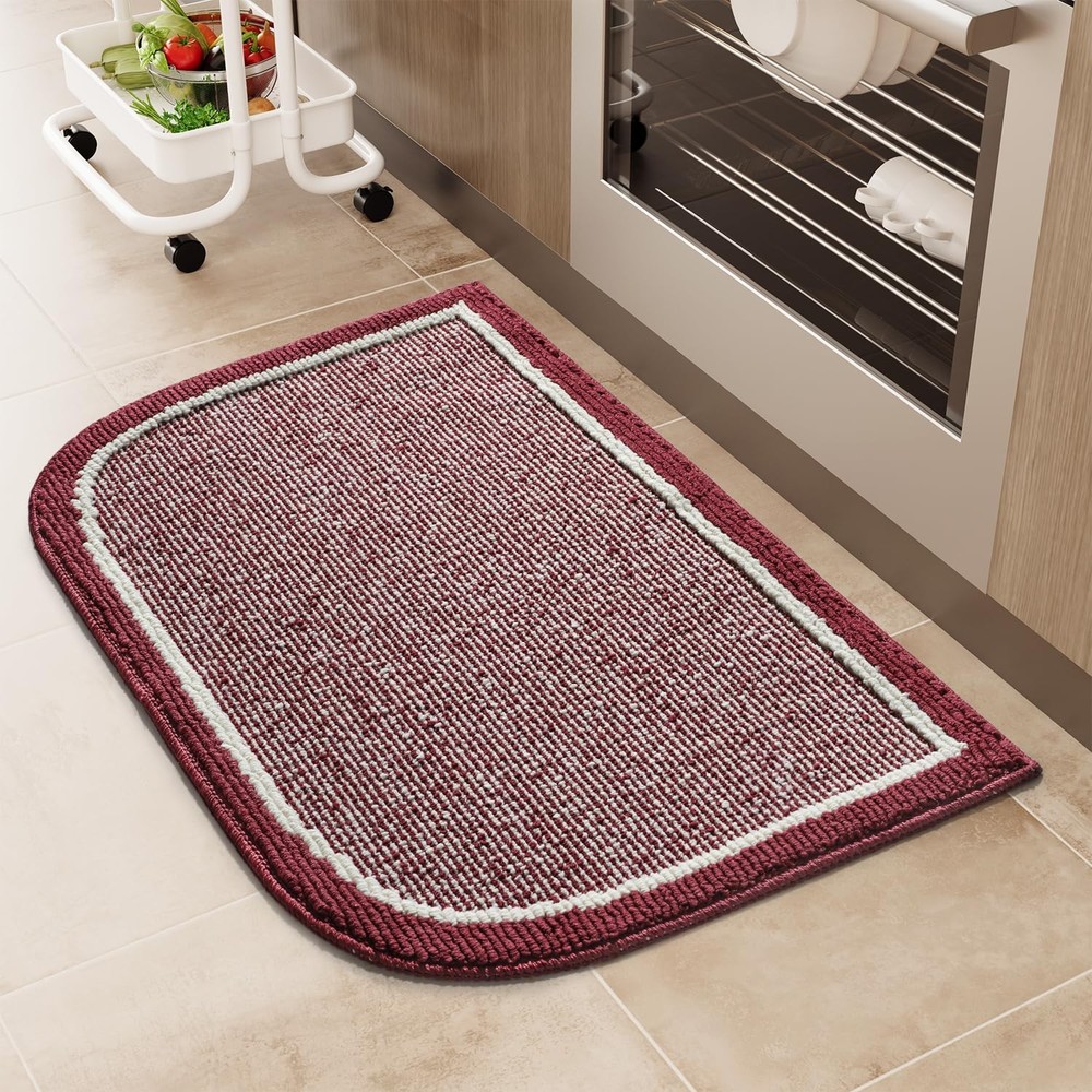 Non-Slip Washable Kitchen Floor Mats 100% Polypropylene Durable Rugs  