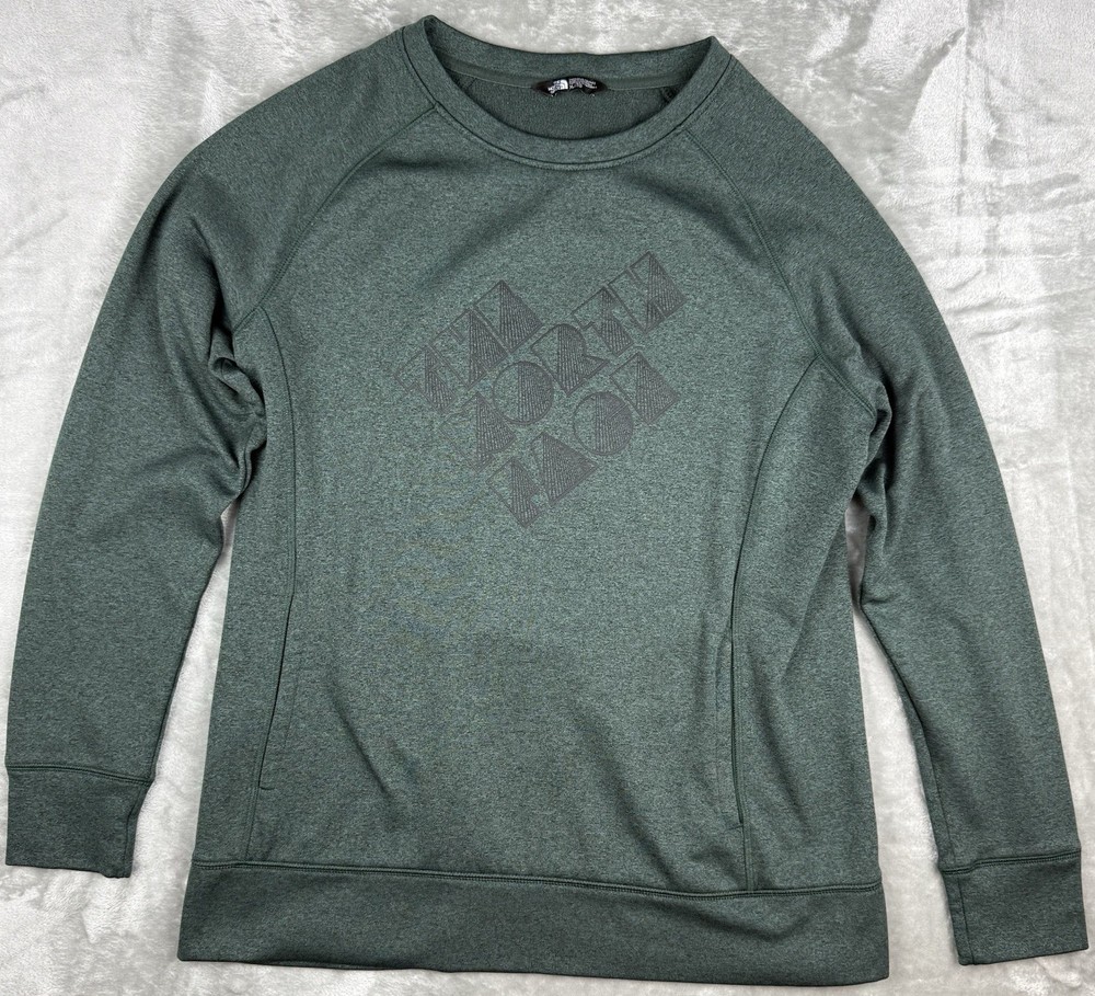 The North Face Women’s XL Green Crewneck Sweatshirt Pullover