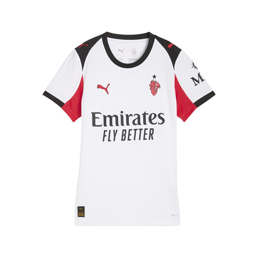 PUMA Ac Milan Away Crew Neck Short Sleeve Replica Jersey Womens Size M   7799730