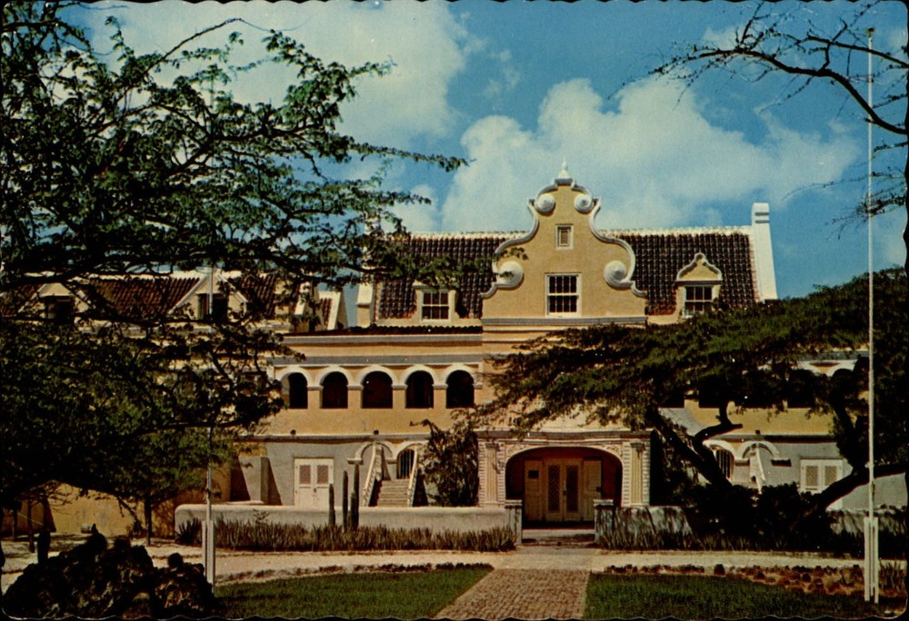 Netherland Antilles Curacao Registrar's office Willemstad ~ postcard  sku529