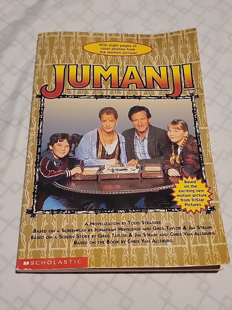 Vintage 1995 JUMANJI Paperback Book Robin Williams