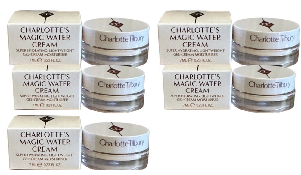 Lot 5 Charlotte Tilbury Magic Water Cream Hydrating LightWeight  7 Ml Each