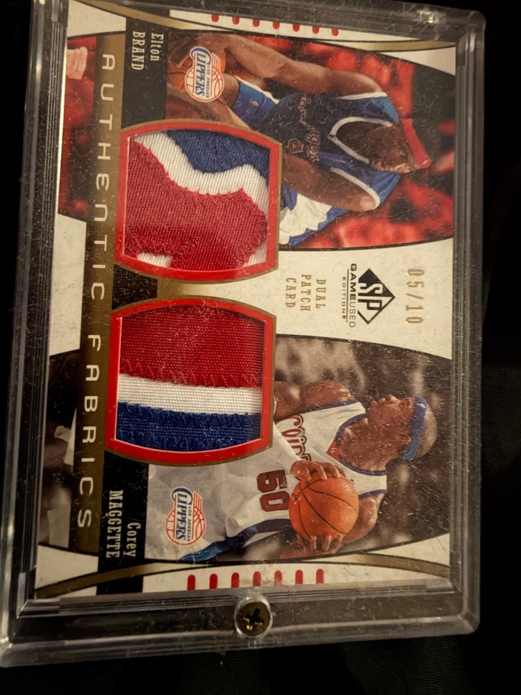 2004 SP Game Used Authentics - Authentic Fabrics Dual Patch Card /10 2 TRICOLORS