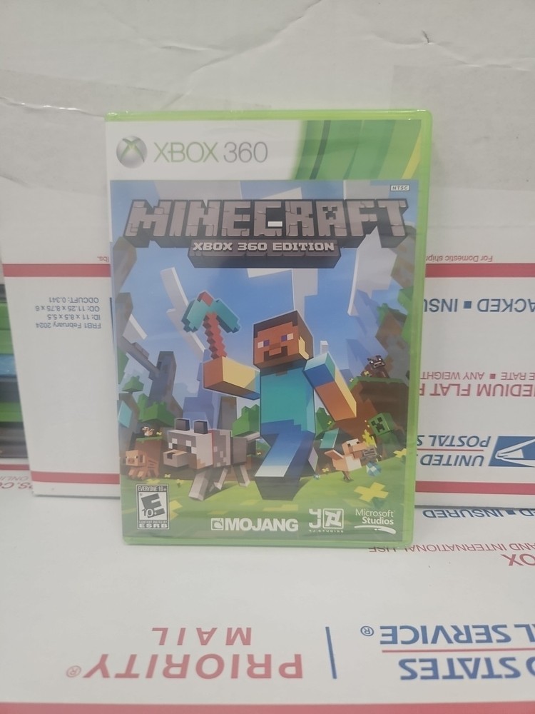 Minecraft Xbox 360 Us Edition Ntsc Brand New Factory Sealed