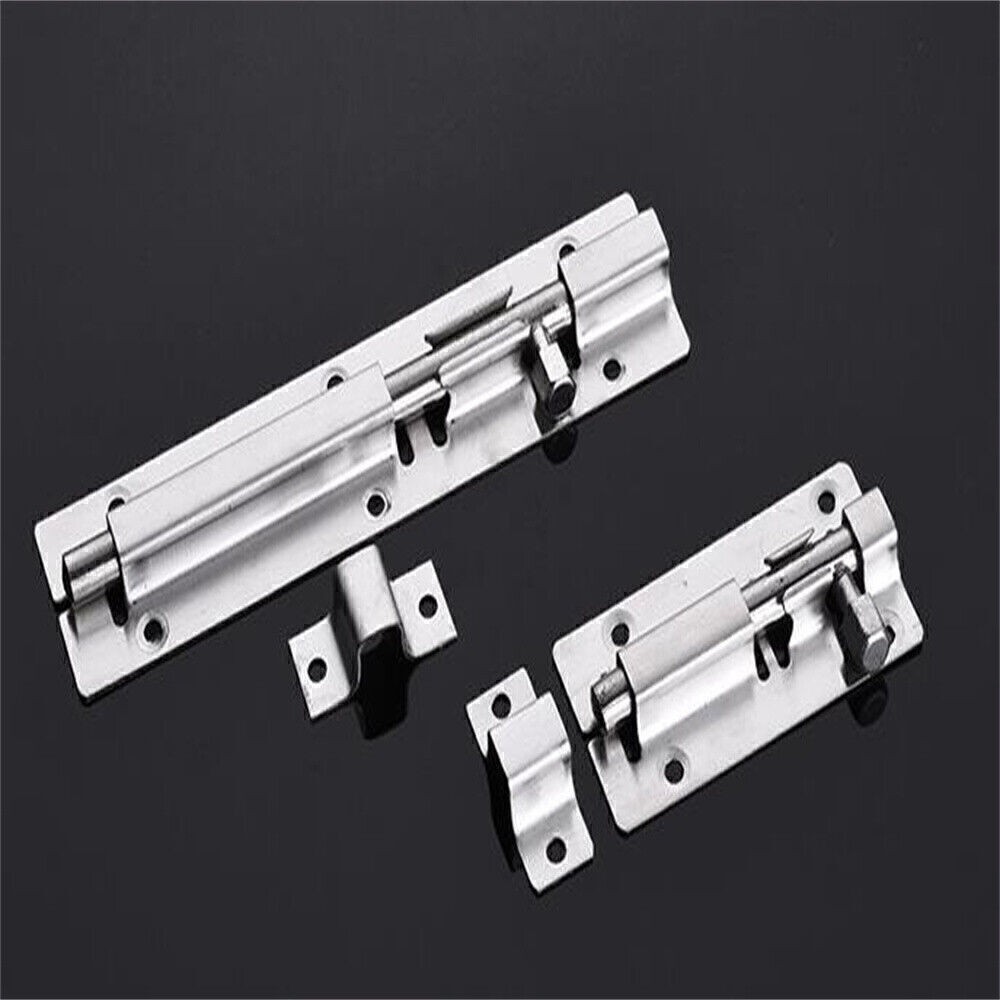 Barrel Bolt Door Latch, Sliding Lock Gate Hasp Stainless Steel Thickened