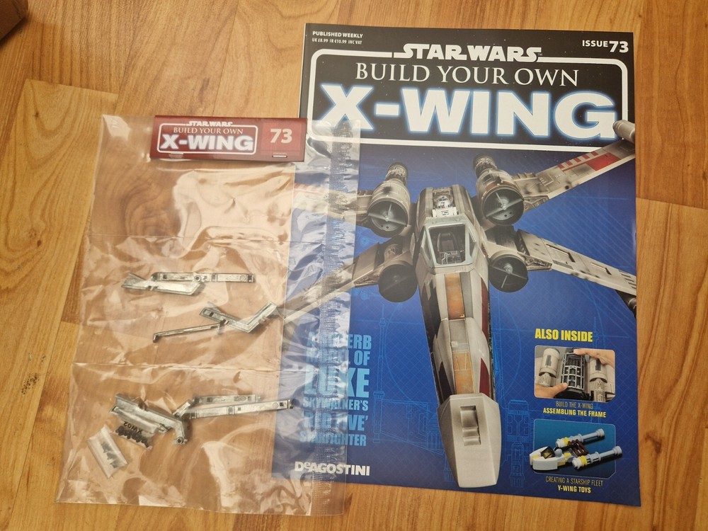 1/18 SCALE DEAGOSTINI BUILD YOUR OWN STAR WARS X-WING FIGHTER ISSUE 73 INC PARTS