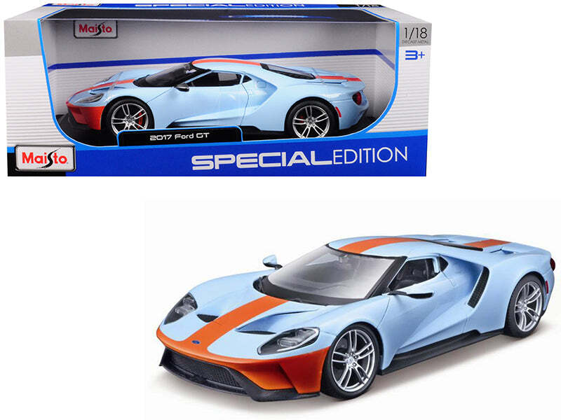 2017 Ford GT Blue with Orange Stripe 