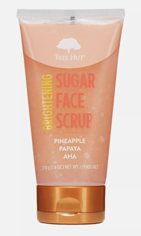 Tree Hut Brightening Pineapple Papaya AHA, Sugar Face Scrub, 7.4 oz