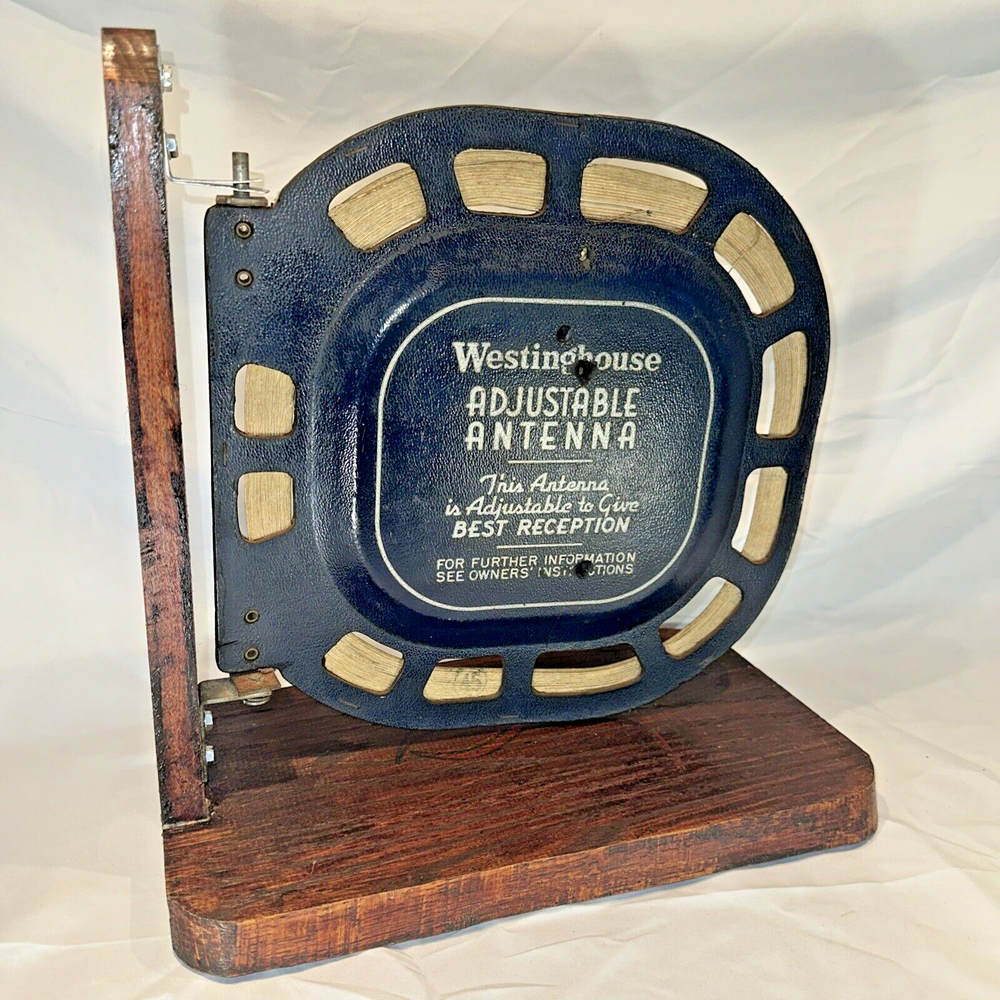 Antique Westinghouse Tube Radio Adjustable Loop Antenna ~ 12