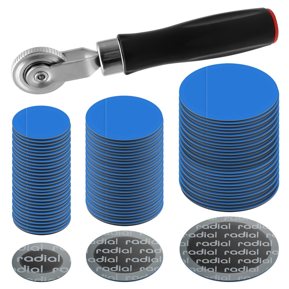 Kit de parches para reparación de neumáticos con rodillo para pinchazos
