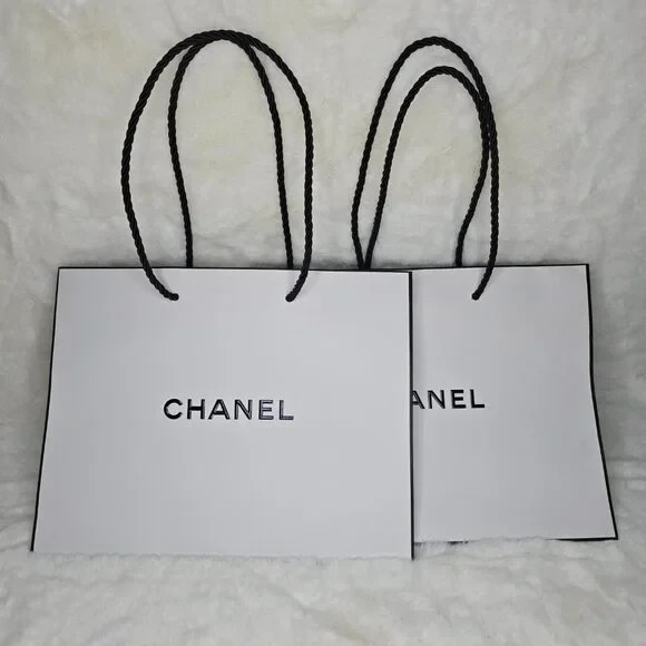 CHANEL Luxury Gift Shopping Bag 10x8x4.5 Inches Elegant Designer Carrier