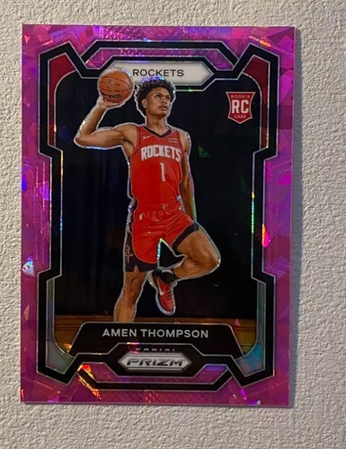 Amen Thompson 2023-24 Panini Prizm Pink Ice Rookie #150 A