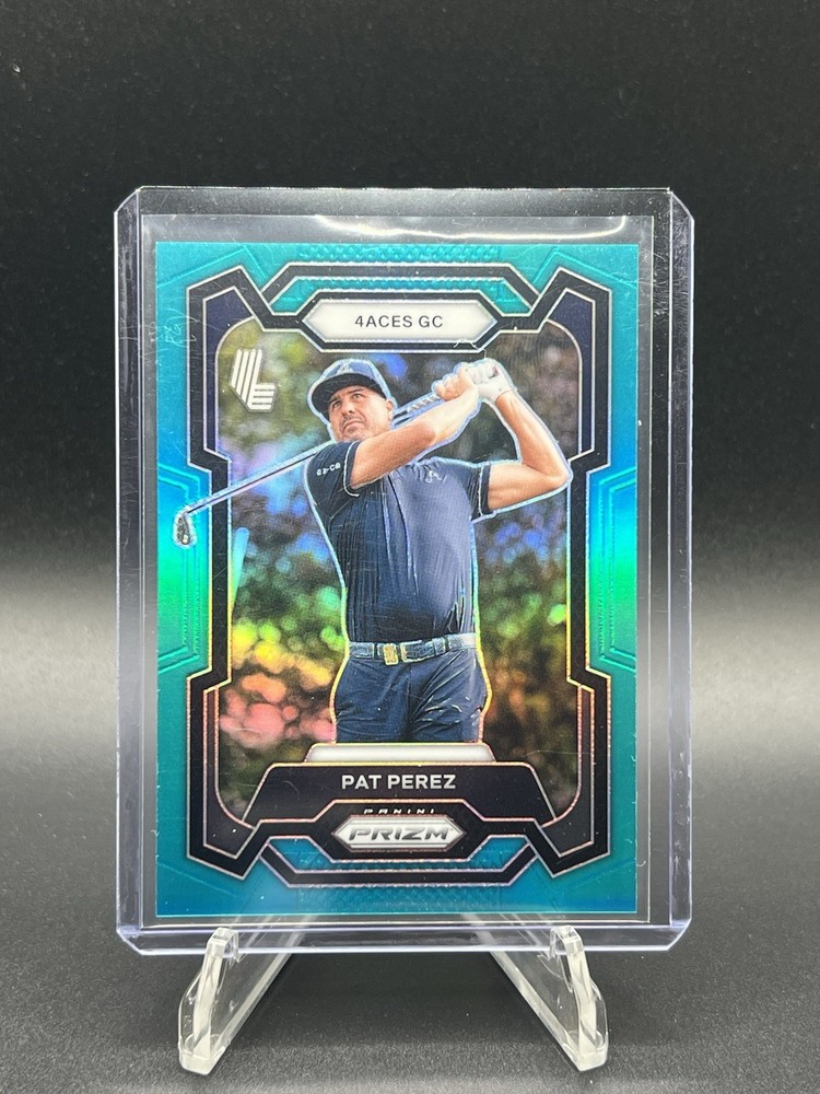 Pat Perez 2024 Panini Prizm LIV Golf Teal #/199 4Aces GC #48