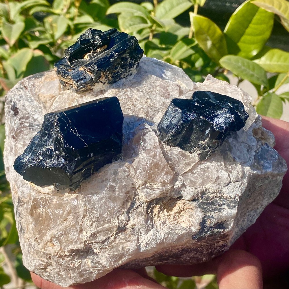 4.48LB Natural black tourmaline quartz crystal mineral specimen healing