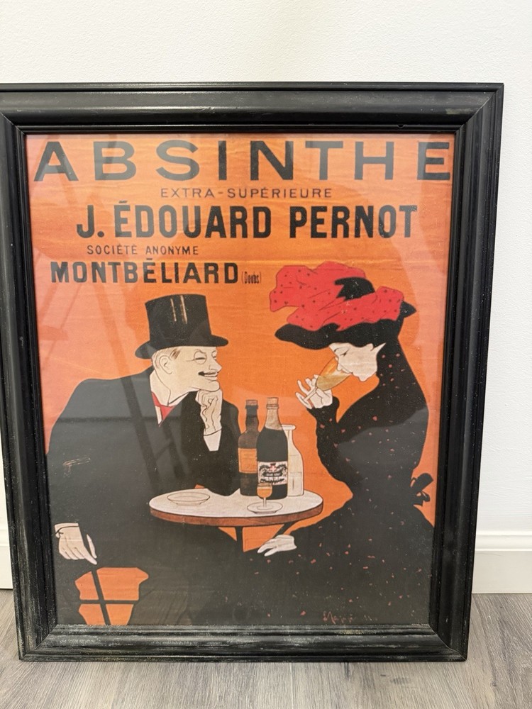 Absinthe J. Edouard Pernot Montbéliard Art Nouveau Framed Advertising Poster-image