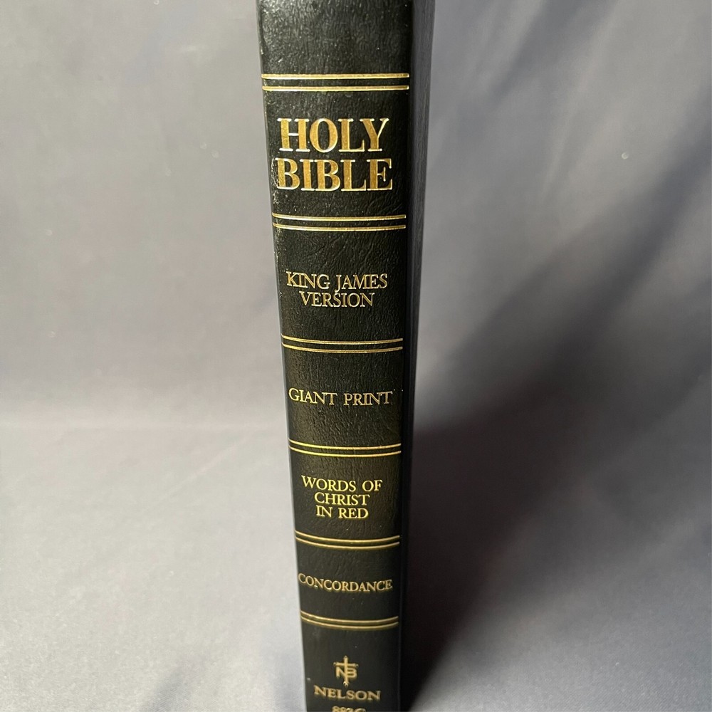 The Holy Bible - KJV - Vintage 1990 Regency Giant Print Reference w/ aids
