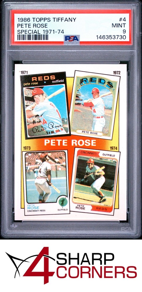 1986 Topps Tiffany #4 Pete Rose Special 1971-74 Psa 9eBay’s best selection of sports cards is always at 4SC