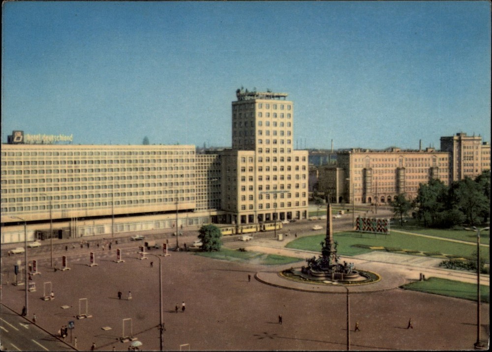 Hotel Deutschland Leipzig Saxony Germany vintage postcard n147