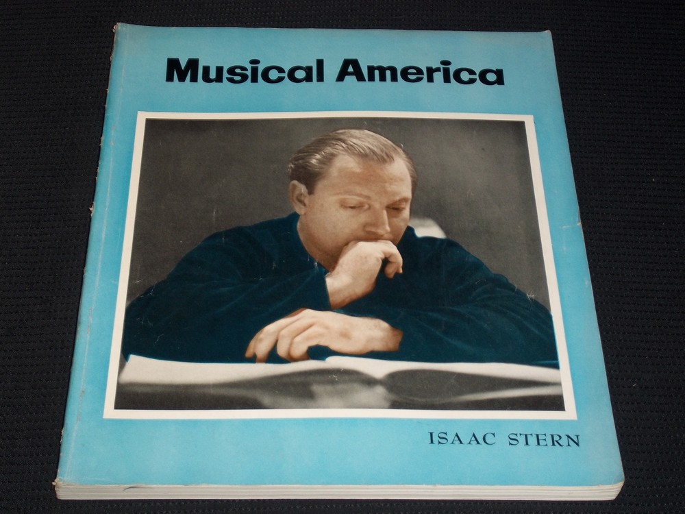 1957 FEBRUARY MUSICAL AMERICA MAGAZINE - ISSAC STERN FRONT COVER - E 5979
