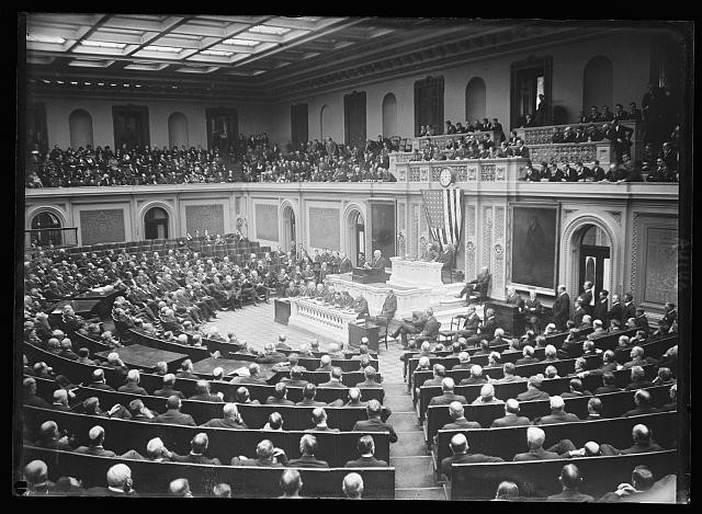 Washington D.C. Warren G Harding 1922 Joint Session of Congress Address