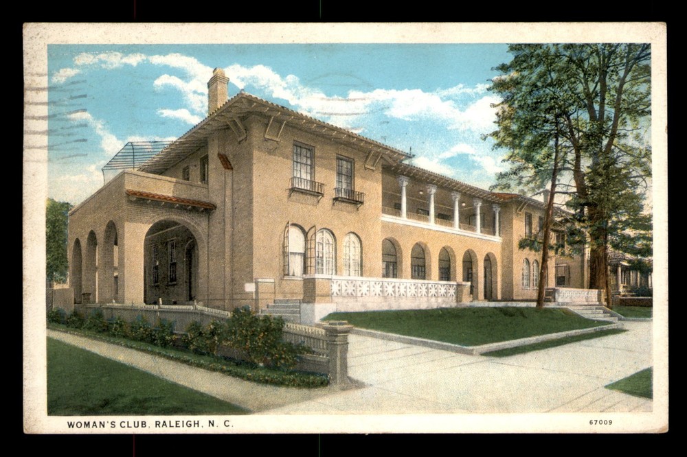 Womans Club Raleigh North Carolina Building NC Posted Postcard