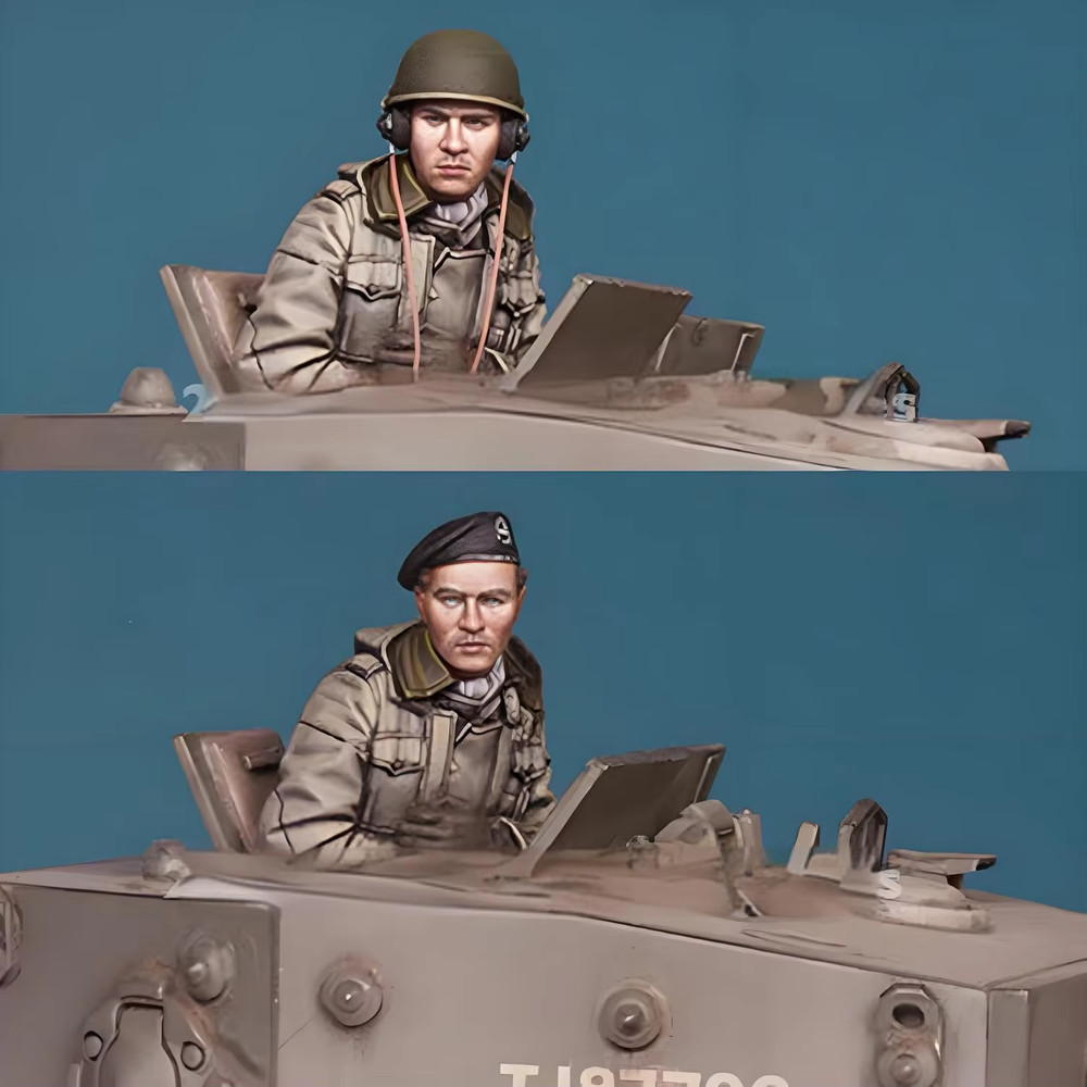 1/35 WWII British Tank Commander Unpainted Unassembled