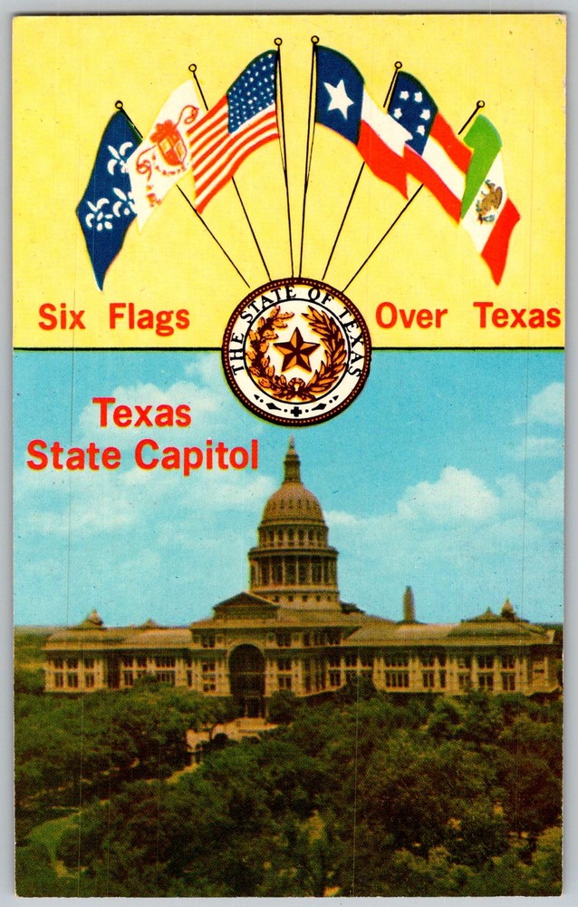 Vtg Postcard State Capitol Building Austin, TX 1960s