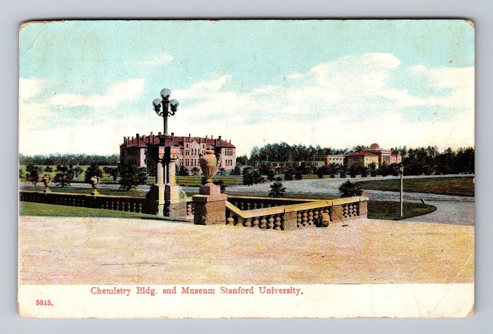 California CA Stanford University Chemistry Building And Museum Vintage Postcard