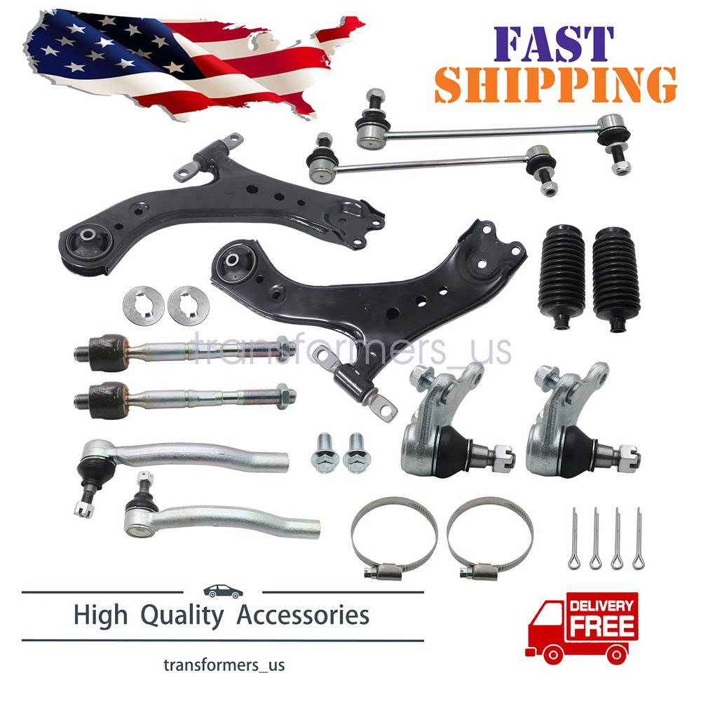 Fit 2018-2023 Toyota Camry Front Lower Control Arms Ball Joints Sway Bars Links